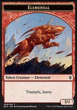 Elemental Token (Red 3/1 Trample, haste) (Elemental Token (Red 3/1 Trample, haste))